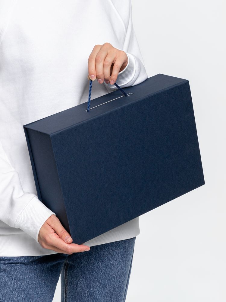 Коробка Case, подарочная, синяя - купить оптом