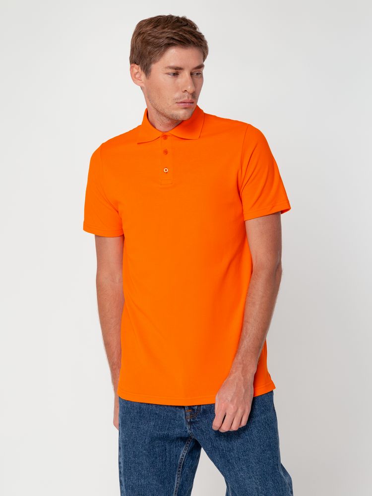 Рубашка поло мужская Virma Light, оранжевая - купить оптом
