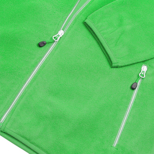 Куртка флисовая мужская Twohand, зеленое яблоко - купить оптом