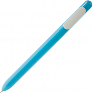 Ручка шариковая Swiper, голубая с белым - купить оптом