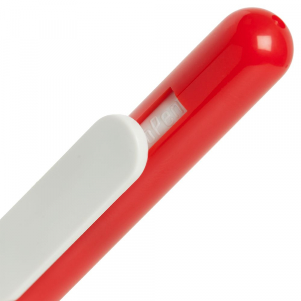 Ручка шариковая Swiper, красная с белым - купить оптом