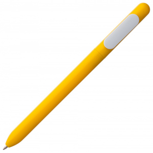 Ручка шариковая Swiper, желтая с белым - купить оптом