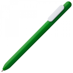 Ручка шариковая Swiper, зеленая с белым - купить оптом