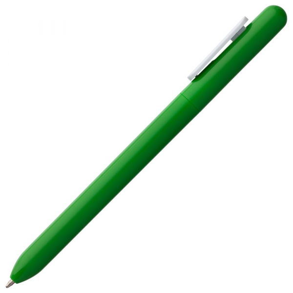 Ручка шариковая Swiper, зеленая с белым - купить оптом