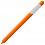 Ручка шариковая Swiper, оранжевая с белым, фото 1