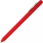 Ручка шариковая Swiper Soft Touch, красная с белым, фото 2