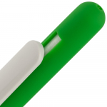 Ручка шариковая Swiper Soft Touch, зеленая с белым, фото 3