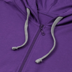 Толстовка на молнии с капюшоном Unit Siverga, фиолетовая, фото 2