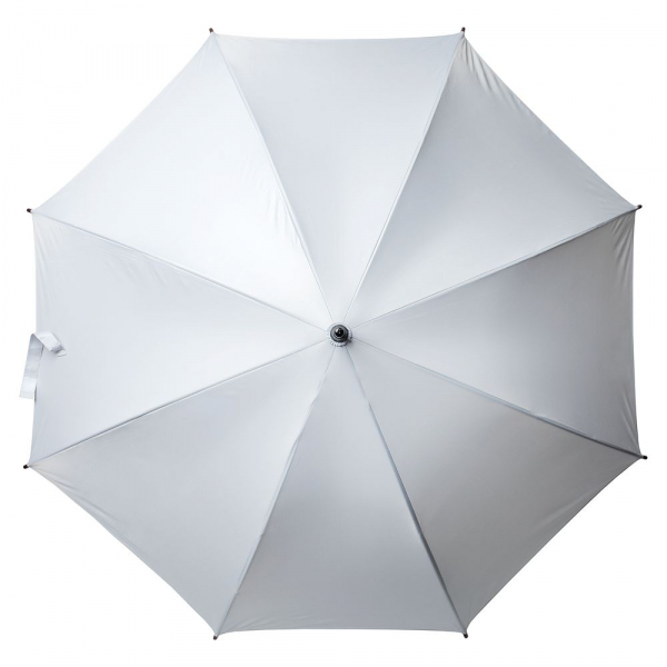 Зонт-трость Standard, белый с серебристым внутри - купить оптом