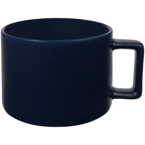 Чашка Jumbo, матовая, темно-синяя - купить оптом