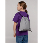 Детский рюкзак-мешок Manifest из светоотражающей ткани, серый, фото 7