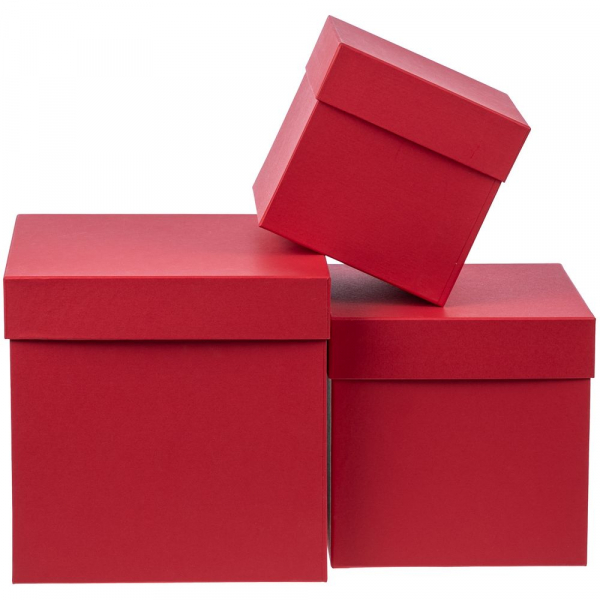 Коробка Cube, S, красная - купить оптом