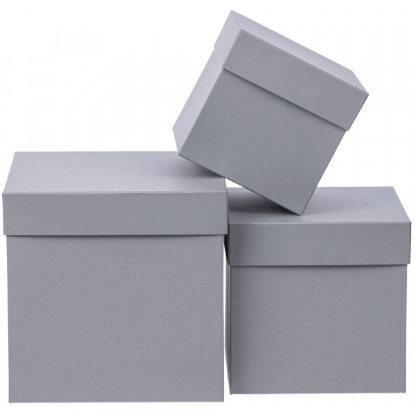 Коробка Cube, M, серая - купить оптом