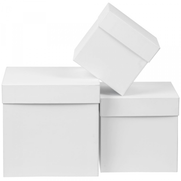 Коробка Cube, M, белая - купить оптом