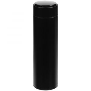 Смарт-бутылка с заменяемой батарейкой Long Therm, черная - купить оптом