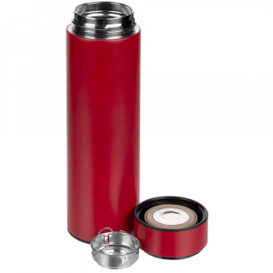 Смарт-бутылка с заменяемой батарейкой Long Therm, красная - купить оптом