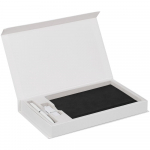 Коробка Horizon Magnet с ложементом под ежедневник, флешку и ручку, белая, фото 1