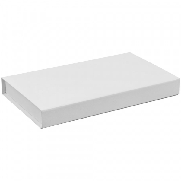 Коробка Horizon Magnet с ложементом под ежедневник, флешку и ручку, белая - купить оптом