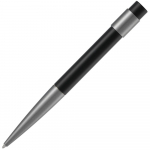 Ручка металлическая шариковая Taper Metal софт-тач с цветным зеркальным слоем, черный с оранжевым - купить оптом