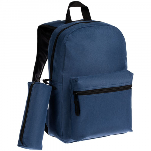 Детский рюкзак Base Kids с пеналом, темно-синий - купить оптом