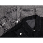 Куртка джинсовая O1, черная, фото 5
