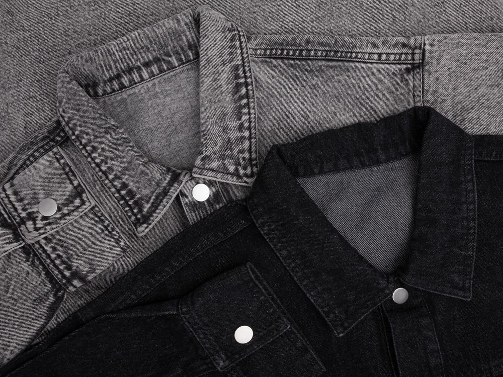 Куртка джинсовая O1, черная - купить оптом