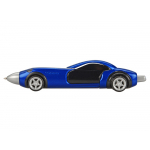 Ручка шариковая Сан-Марино в форме автомобиля с открывающимися дверями и инерционным механизмом движения, синяя, синий/черный/серебристый матовый, фото 2