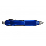 Ручка шариковая Сан-Марино в форме автомобиля с открывающимися дверями и инерционным механизмом движения, синяя, синий/черный/серебристый матовый, фото 4