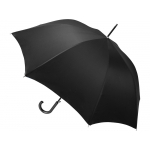 Зонт-трость полуавтоматический двухслойный, синий/черный, фото 1