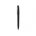 Ручка пластиковая soft-touch шариковая Zorro, черный/белый, фото 2