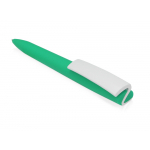Ручка пластиковая soft-touch шариковая Zorro, мятный//белый, фото 4