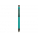 Ручка металлическая soft touch шариковая Tender, бирюзовый, фото 1