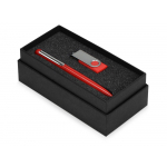 Подарочный набор Skate Mirro с ручкой для зеркальной гравировки и флешкой, красный, фото 1