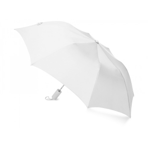 Зонт складной Tulsa, полуавтоматический, 2 сложения, с чехлом, белый - купить оптом