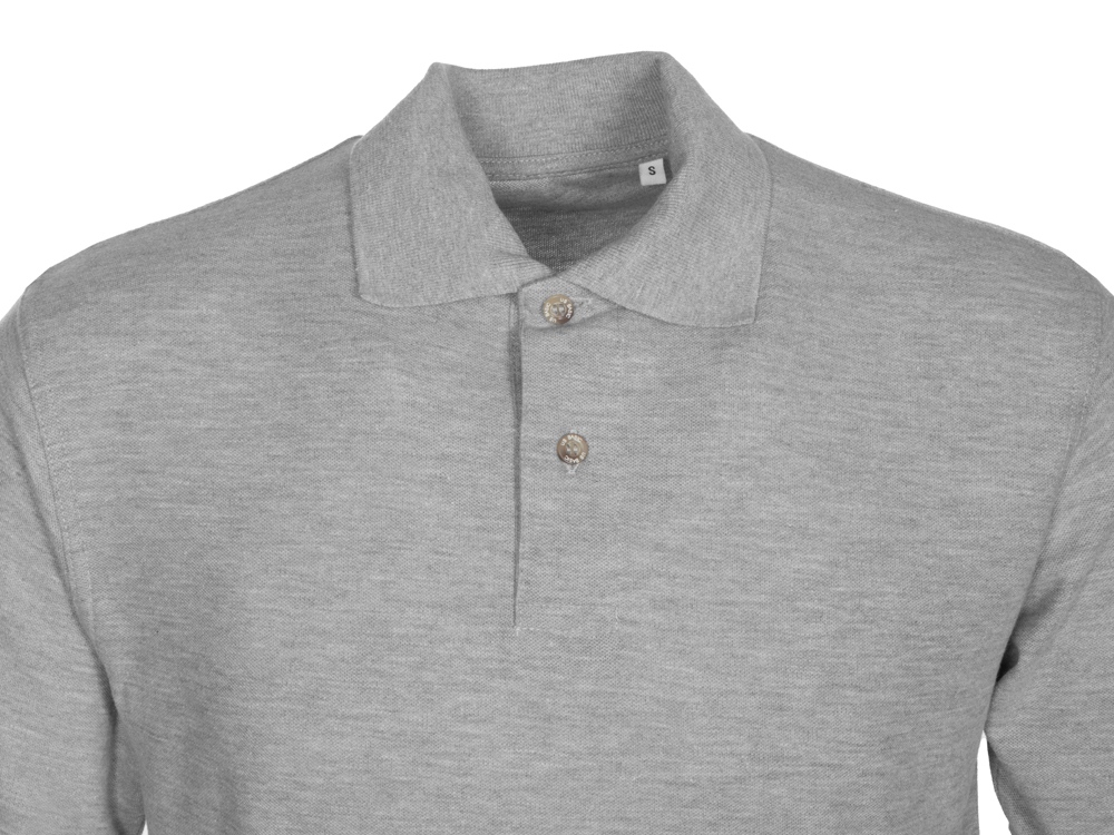 Рубашка поло Boston 2.0 мужская, серый меланж - купить оптом