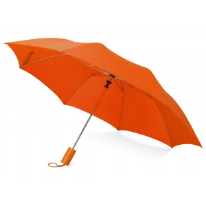 Зонт складной Tulsa, полуавтоматический, 2 сложения, с чехлом, оранжевый (P) - купить оптом