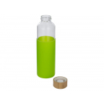 Бутылка для воды стеклянная Refine, в чехле, 550 мл, зеленое яблоко, фото 1