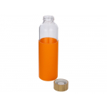 Бутылка для воды стеклянная Refine, в чехле, 550 мл, оранжевый, фото 1