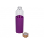 Бутылка для воды стеклянная Refine, в чехле, 550 мл, фиолетовый, фото 1