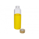 Бутылка для воды стеклянная Refine, в чехле, 550 мл, желтый, фото 1