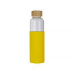 Бутылка для воды стеклянная Refine, в чехле, 550 мл, желтый, фото 2