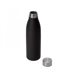 Стальная бутылка Rely, 650 мл, черный матовый - купить оптом