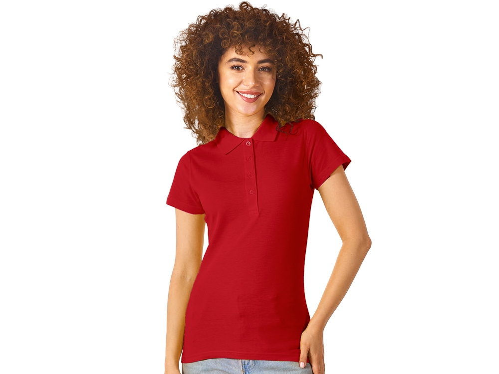 Рубашка поло First 2.0 женская, красный - купить оптом