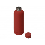 Вакуумная термобутылка Cask Waterline, soft touch, 500 мл, красный (P), фото 1
