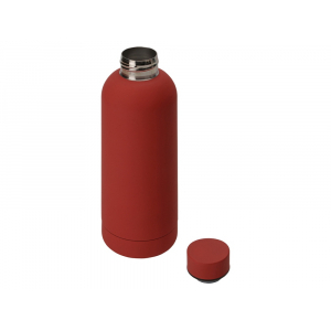 Вакуумная термобутылка Cask Waterline, soft touch, 500 мл, красный (P) - купить оптом