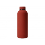 Вакуумная термобутылка Cask Waterline, soft touch, 500 мл, красный (P), фото 2