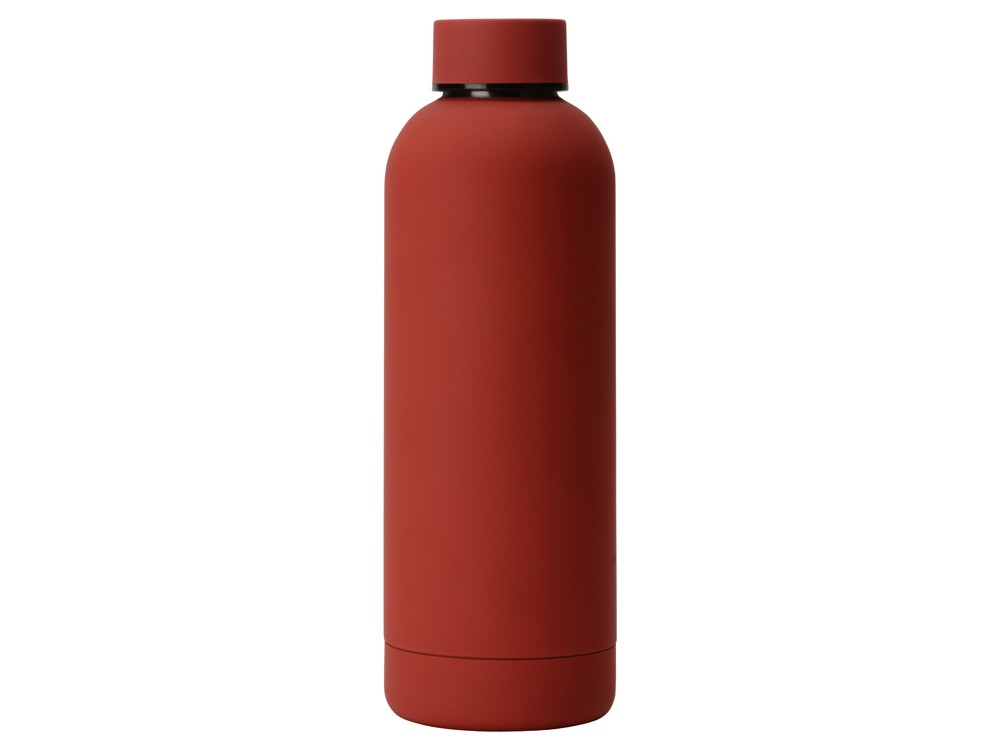 Вакуумная термобутылка Cask Waterline, soft touch, 500 мл, красный (P) - купить оптом