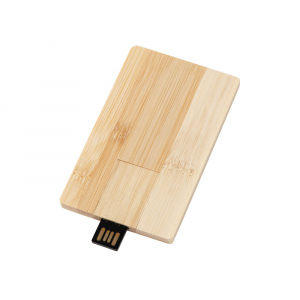 USB 2.0- флешка на 32 Гб Bamboo Card, натуральный - купить оптом