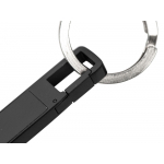 USB 2.0- флешка на 32 Гб c подсветкой логотипа Hook LED, темно-серый, синяя подсветка, фото 4