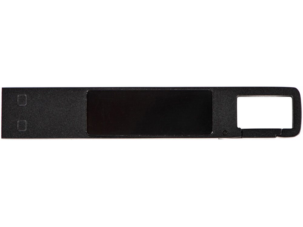 USB 2.0- флешка на 32 Гб c подсветкой логотипа Hook LED, темно-серый, белая подсветка - купить оптом